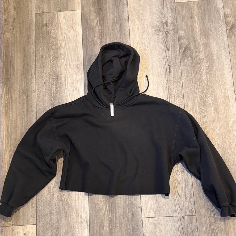 Fabletics Black Hooded Sweatshirt
